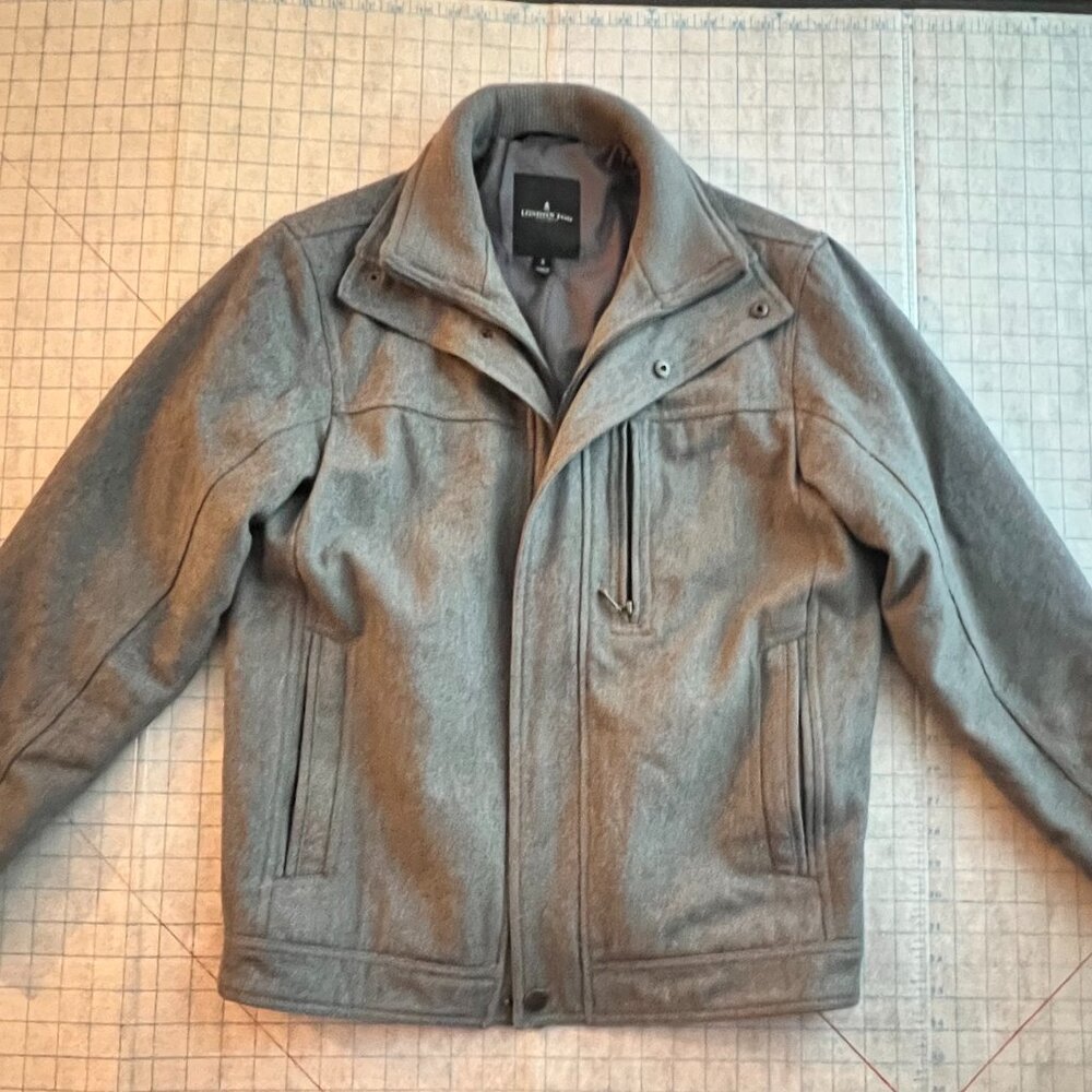 London Fog Men's Wool Blend Bomber Jacket
